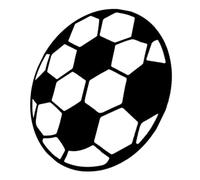 Toyvian Football Pattern Area Rug for Living Room and Dining Room, Polyester Material with Comfortable Touch and Wear-resistant Features, Non-skid Black and White Floor Mat