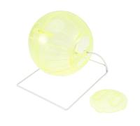 Toyvian Four in One Yellow Hamster Running Ball Mini Exercise Ball for Small Pets Safe and Interactive Play for Hamsters Gerbils Mice Encourages Healthy Activity and Relieves