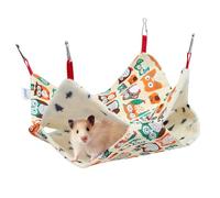 Toyvian Four Seasons Small Pet Hammock Bed Portable Canvas Guinea Pig Nest Winter Chinchilla Sleeping Bed for Hamster Squirrel Compact Space Saving Design