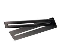 Toyvian Fretboard Fret Protector Guitar Bass Luthier Tool Fingerboard Guards Fret Polish Pad Black Metal Strip