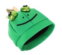 Toyvian Frog Costume Hat for Adults Unisex Cartoon Bucket Hat for Halloween Carnival Parties Themed Photoshoots Lightweight Comfortable Design for Group Celebrations