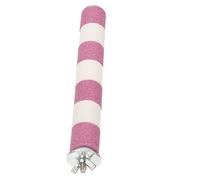 Toyvian Frosted Parrot Stand Rod Bird Cage Pink White Silica Material Bird Perch for Coordination Balance Training and Chewing Dental Care