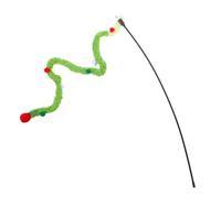 Toyvian Funny Cat Stick Plush Toy Bell for Indoor Cats Interactive Rope Play Amusement for Kittens and Feline Enrichment at Home