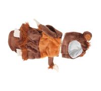 Toyvian Funny Monkey Pet Costume with Soft Plush Hat Small Dog Standing Outfit for Holiday Photos, Puppy Dress-up Clothes for Indoor Use, Size M