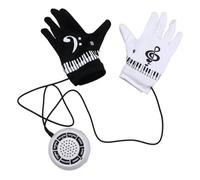 Toyvian Funny Piano Key Sofa Gloves Music Gloves Built-in Speaker 20 Rhythms for Concerts