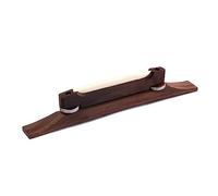 Toyvian GA610 Rosewood Guitar Bridge with Bone Saddle for Acoustic Guitars Height Adjustable Lightweight Polished Surface