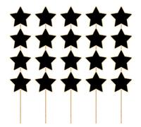 Toyvian Garden Chalkboard Labels 20Pcs Black Board Mini Chalkboard Signs with Wooden Easel for Boys and Crafts and Outdoor Plant Marking