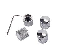 Toyvian Gda Metal Dome Knob Hexagon Screws for Effect Pedal Control Amplifier Knobs and for Electric Guitar and