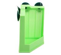 Toyvian Gecko Feeder Bowl Suction Mount Plastic Green 1pcs for Terrarium | Terrarium Corner Placement, Easy-clean Design, Lizard and Gecko Use, Indoor Reptile Feeder