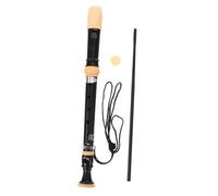 Toyvian German Style Soprano Recorder for Teens with Cleaning Rod and Carry Bag Easy to Play Wind Instrument for School Bands and Classical Music Performances