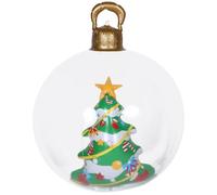 Toyvian Giant Inflatable Christmas Ball With Inner Blow Up Tree Large Outdoor Hanging Ornament For Front Doors Holiday Yards Lawns Winter Porches Gardens Windows