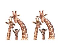 Toyvian Giraffe Wall Sticker Cartoon Wall Decal for Nursery and Bedroom Removable Decorative Sticker for Baby Room and Living Room