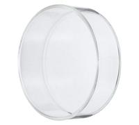 Toyvian Glass Dessert Plate Round 8 Inch Creative Chic Elegant Food Serving Plate with Smooth and Bright Surface for Family Gatherings and Casual Gathering