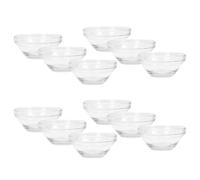 Toyvian Glass Facial Mask Bowls Face Mask Mixing Bowl Set 12pcs with Lightweight Smooth Surface for Home Use and Business Trip