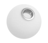 Toyvian Glass Globe Lamp Shade for Pendant and Table Lights Sphere Lampshade with Modern White Finish Easy to Install Decorative Lighting Cover for Home and Office