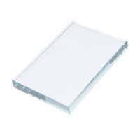 Toyvian Glass Paperweight Square Block with Elegance for Calligraphy and Light Tracing Projects, Versatile Usage with Stable Paper Support for Fabric and Writing Cloth