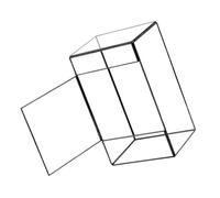 Toyvian Glass Terrarium DIY Landscape Container for Succulents and Moss Compact Tabletop Planter for Home Lightweight and Durable Design Suitable