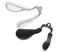 Toyvian Glasses Nose Pads for Comfortable Wear with Long Use Time Alloy and Silicone 2pcs Non-slip Soft Flexible Nose Cushion Replacement for Spectacle Spare Parts, for ’s Eyewear