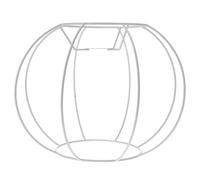 Toyvian Globe Lamp Shade Holder Frame with E27 Lamp Socket Compatible for DIY Lampshade Projects Featuring Sturdy Wire Construction and Modern Polished Finish for Home Lighting