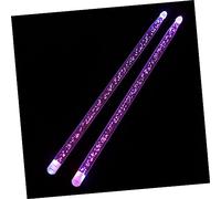 Toyvian Glowing Acrylic Drumsticks for Jazz and Snare Drums Smooth round Shape Assorted Colours for Playing Drums Fluorescent Light