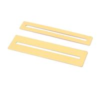 Toyvian Gold Metal Fretboard Fret Protector R44, 2pcs Fingerboard Guards for Guitar and Bass, Luthier Tool for Fretboard Sanding and Maintenance