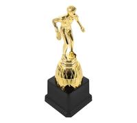 Toyvian Gold Plastic Ping Pong Trophy Award - Large Table Tennis Champion Trophy for Sports Competitions and Game Winner Prizes with Table Decor