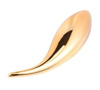 Toyvian Golden Abstract Fish Wall Mounted Decor DIY Plastic Adhesive Sticker with Mirror Surface Plating Resin Fish Ornament for Household Right Mouth Design