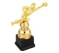 Toyvian Golden Football Goalkeeper Trophy with Elegant Design, Plastic Material, Resistant to Oxidation and Fading, for Football Goalies Training Sessions