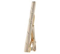 Toyvian Golden Iron Tie Clip Elegant Business Style for Men with Secure Hold and Resists Bending Necktie Pin for Weddings, Meetings and Formal Settings