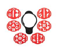 Toyvian Golf Ball Line Marker with Letters and Patterns Lightweight Abs Golfing Ball Pattern Maker Golfing Accessory