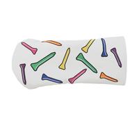 Toyvian Golf Club Head Cover with Plush Lining Embroidered Golf Tee Design Driver Headcover Protective and Stylish Golfing Accessory for Golfers