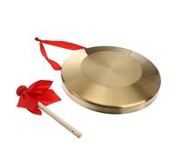 Toyvian Gong with Cymbals Handmade Chinese Traditional Percussion Sturdy for Boys and Girls' School and Creative Play
