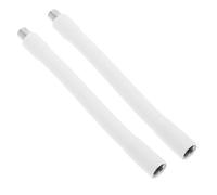 Toyvian gooseneck lamp Hose, 2pcs White Iron Replacement Desk Lamp Gooseneck Hose, M10 Thread, Easy Installation, Secure Fit, for DIY Lamp Repair