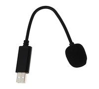 Toyvian Gooseneck USB Microphone for Online Classes and Live Streaming - Desktop Meeting Microphone with Plug-And-Play Function, Stable Call Quality, Metal ABS Construction, Black