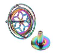 Toyvian Gravity Gyroscope Fingertip Balance Stress Relief Decompression Primary School with Colorful Upgrade
