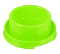 Toyvian Green Pet Feeding Bowl for Puppies and Kittens, Plastic Circular Dish with Ant-proof Design and Water-resistant Feature, for Indoor and Outdoor Use to Increase Appetite