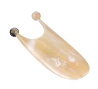 Toyvian Gua Sha Scraping Plate and Horn Massage Tool for Face and Eye Acupoint Therapy, Natural Horn Material, Portable Beauty Scraping Board for Facial Massage and Skin Relaxation in Women