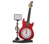 Toyvian Guitar Alarm Clock Music Note Clock Guitar Holiday Musical Bedside Alarm Musical Mantel s Violin Music Decor Household Birthday Present Student Plastic