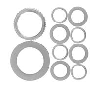 Toyvian Guitar Bass Toggle Switch Nut and Washer Set 12mm Metallic Switch Nut for Electric Guitar Parts 5-piece Silver Hardware Kit