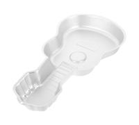 Toyvian Guitar Cake Mold Aluminum Nonstick Coating Silver Creative Fun Design Easy Cleaning Even Heat Distribution Bakeware Tray for Family Events and Weddings