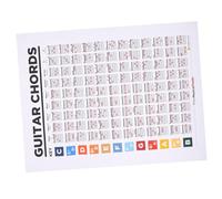Toyvian Guitar Chord Chart Poster Music Theory Reference Guide for Beginners Learning Tool for Mastering Chords and Scales for Home Use