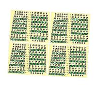 Toyvian Guitar Easy to Install and Remove Fretboard Sticker Fret Decals Pvc 10pcs Labels for Musical Instruments Fits Acoustic and Electric Guitar