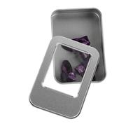 Toyvian Guitar Finger Picks for Acoustic Banjo Ukulele Iron Box Storage Fingerstyle Accessories Pack Includes Purple Celluloid Picks