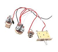 Toyvian Guitar Line Switch Potentiometer Harness for Pickup Wiring Metal Harness Parts Replacement for Guitar Tuners Machine Head Random Color