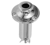 Toyvian Guitar Panel Mount Socket Full-contact Output Jack Metal Endpin Plug Easy Install Compact Design