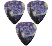 Toyvian Guitar Picks Texture 6pcs Assorted Colour Xylonite and Not Easy to Break Stylish and Unique for Acoustic Guitar for Music Practice
