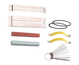 Toyvian Guitar Practice Tool Kit Fretboard Guards String Spreaders Grindstones Fretboard Filing Tool Guitar Polishing Essential Maintenance