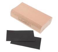 Toyvian Guitar Sanding Block Wood Fingerboard Radius Sanding Block With Sandpaper For Guitar Fretboard Fret Leveling Luthier Tool