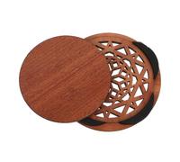 Toyvian Guitar Sound Hole Cover Wooden Acoustic Soundhole Insert for Guitar Parts Accessories Cover Hole Block Protector