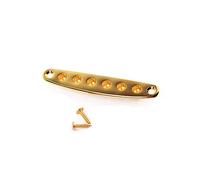 Toyvian Guitar String Ferrules Golden for Through-body String Mounting Replacement Guitar Parts and Accessories